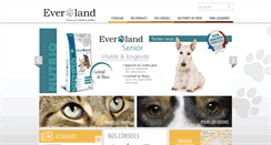 Desktop Screenshot of everland-petfood.com